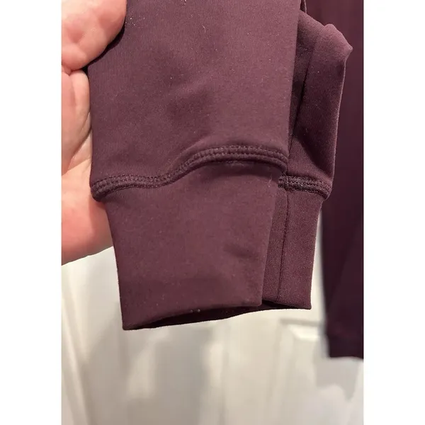 Zyia Active Unwind Jogger Pants Plum Purple Medium‎ Drawstring Pockets Cuffed - Image 4