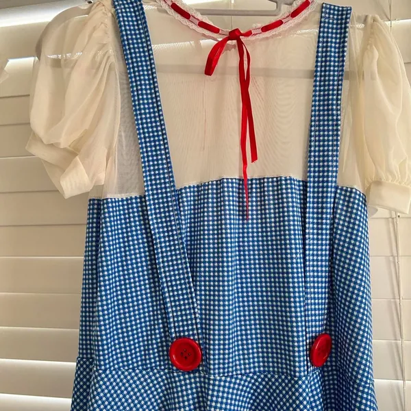 Roma Costume Dorothy Halloween Costume Blue Gingham Coquette Dress XXL - Image 2