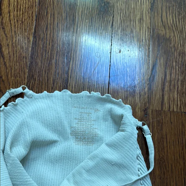 Intimately free people m/l White Asymmetrical Ruffled Camisole - Image 3