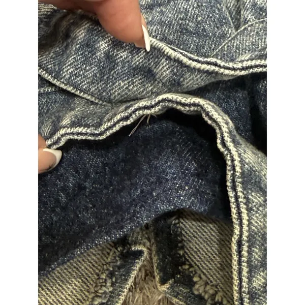 The Dean Group Vintage 90’s Acid Washed Denim Vest Women’s Size Large - Image 15