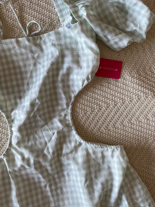 Beginning Boutique Penelope Gingham Mini Dress - Image 4