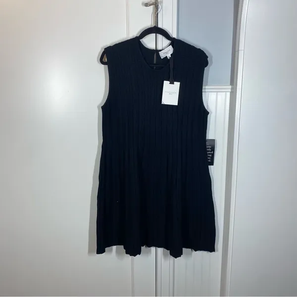 TUCKERNUCK Pomander Place Black Sleeveless Adi Knit Dress NWT Size XXL LBD prep‎ - Image 2
