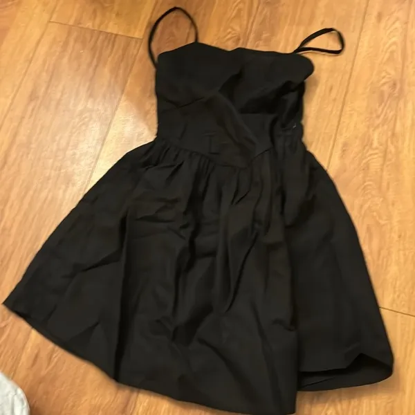 NWT Linen Mix Corset Mini Skater Dress Size 2 - Image 5