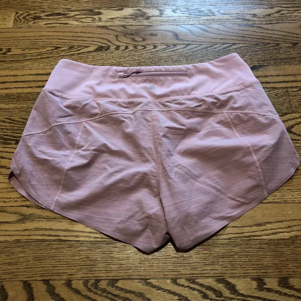 Athleta Run With It Textured Shorts Pink - Image 2