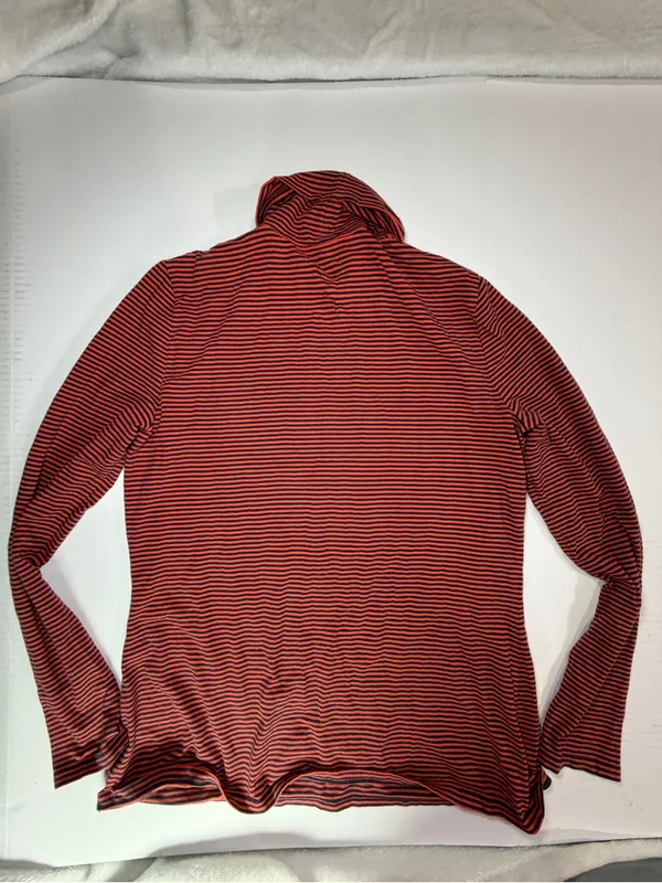 Striped Red Turtleneck Sweater Size XL - Image 4