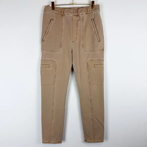 Anthropologie Pilcro‎ The Hiker Utility Leggings Slim Tan Pant Khaki Size Medium - Image 6