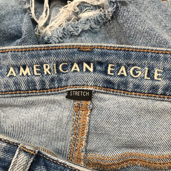 American Eagle High Rise Destroyed Mom Jeans  - Image 6