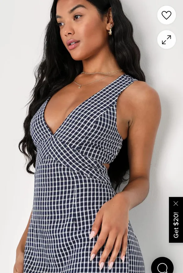 Lulus Navy Midi Dress - Image 3
