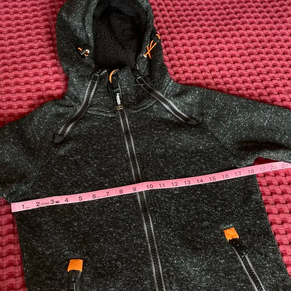 Superdry Mountain Storm Team Fuji Jacket Men’s S Gray StormDouble Ziphood - Image 10