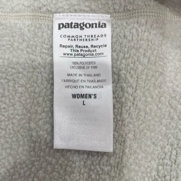 Patagonia 1/4-Zip Pullover Sweater Cream - Image 4