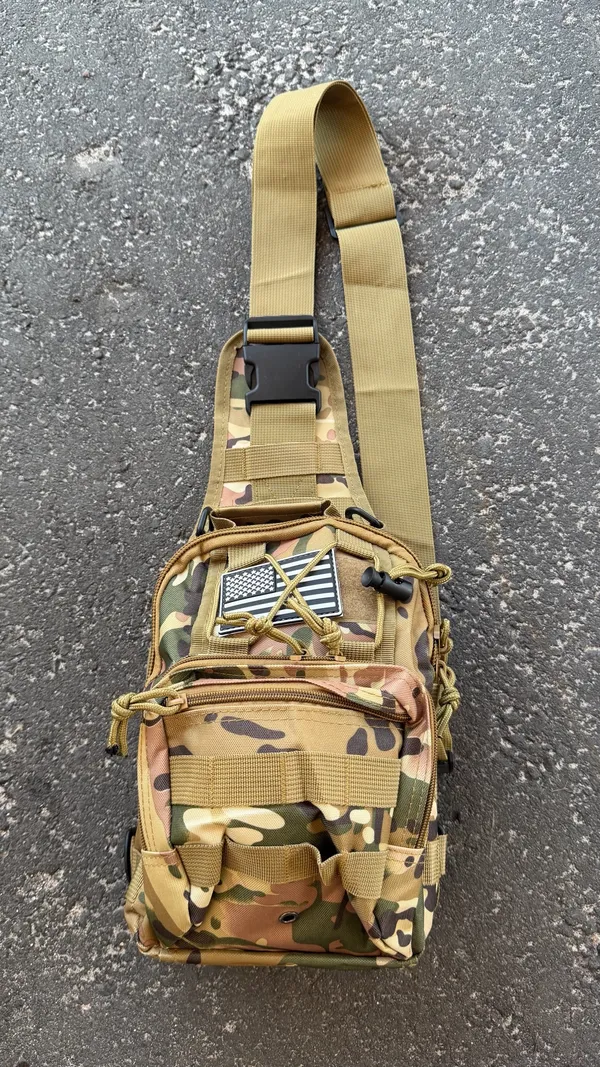 Tactical EDC shoulder bag carrier. ✅✅✅🔥🌴 Green - Image 9