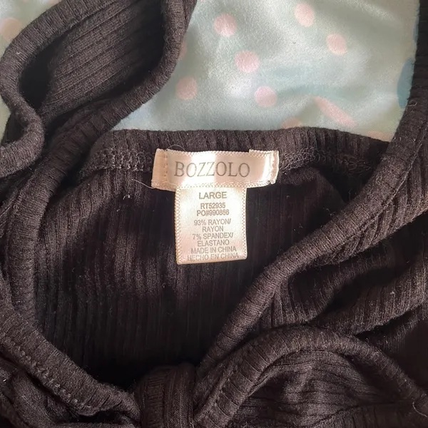 BLACK Halter top Size L - Image 4