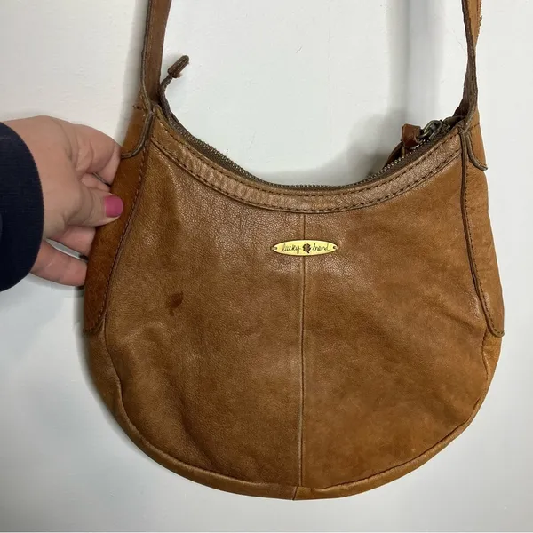 Vintage lucky brand woven leather crossbody bag small/med size‎ - Image 4