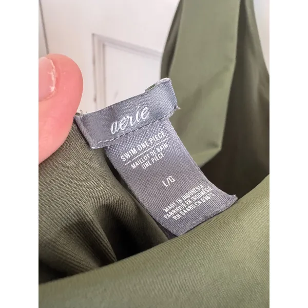 Aerie green scoopneck one‎ piece swimsuit size large - Image 3