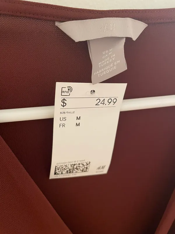 H&M Maroon Professional Top - Image 3