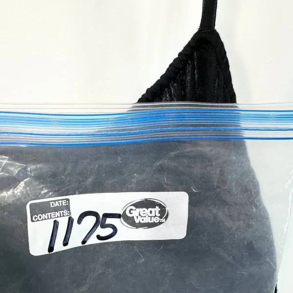 Old Navy Large Midi‎ Dress Black Cotton Gauze Smocked Tiered Pockets Witchy 1175 - Image 10