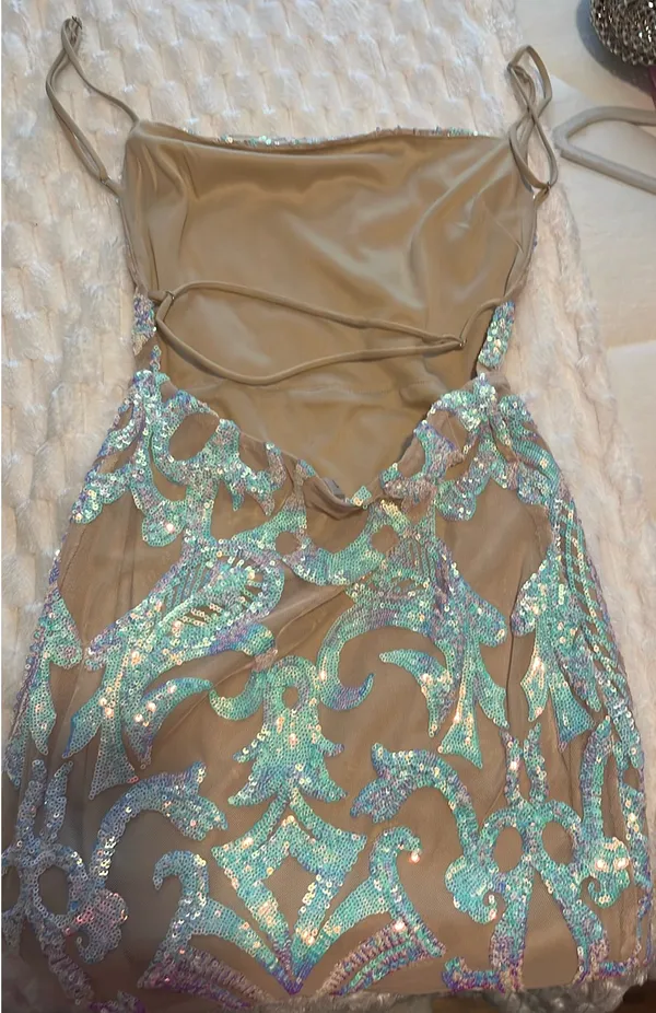 Lucy In The Sky Mini Sequin Dress - Image 3