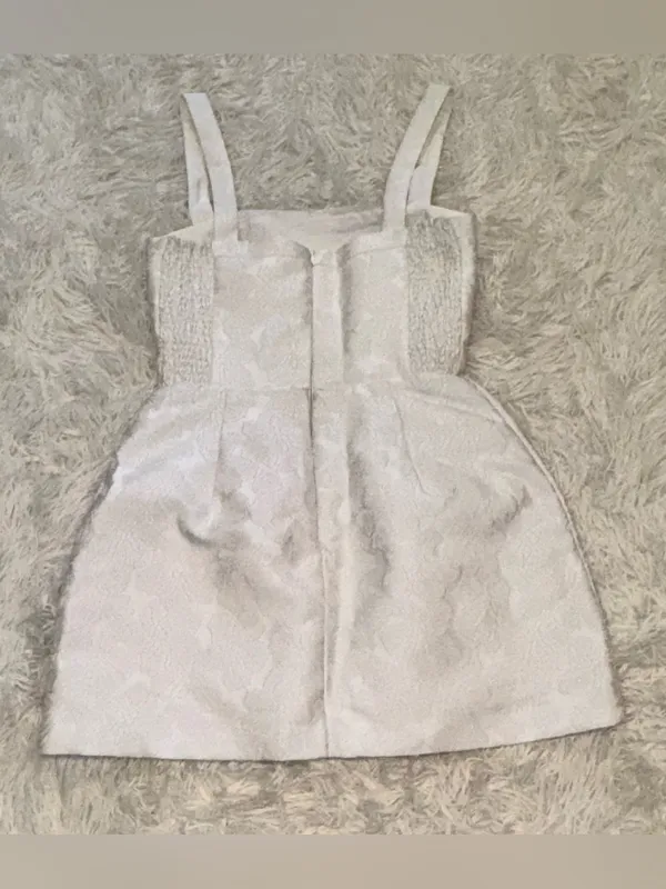NEW Amanda Uprichard Martini Floral Jacquard White Romper Sz S - Image 8