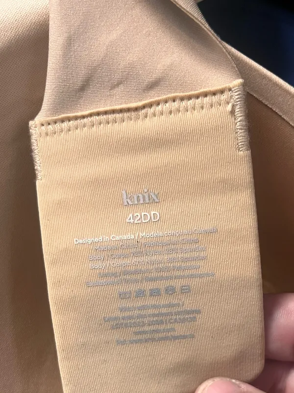 Knix Beige WingWoman Contour Wireless‎ T-Shirt Bra 42DD - Image 3