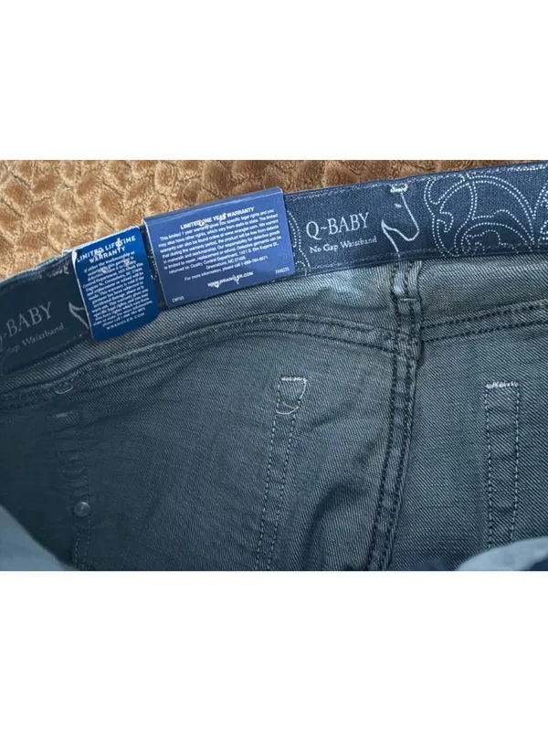 NWT New Wrangler Q-Baby Riding Jeans Mid-Rise Bootcut 7/8 X 36 Dark Wash - Image 6