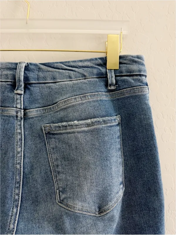 Vervet "Pleasantly" Kick Flare Jean High-Rise Relaxed Fit Ankle Length Size 30 - Image 8