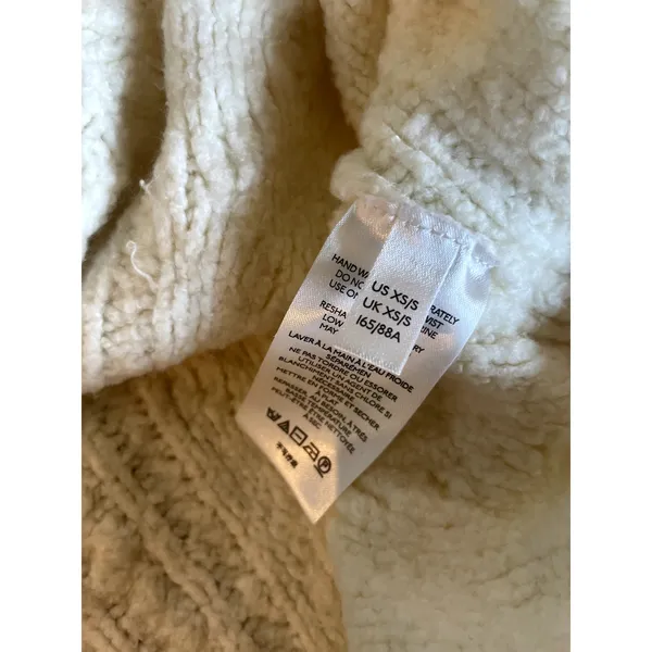 Anthropologie MAEVE Cybil Cable Sweater Vest Chunky Knit Size Small XS S - Image 7