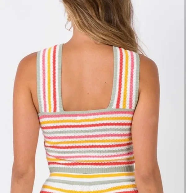 Princess Polly Criss Cross Multicolor Tank Top - Image 3