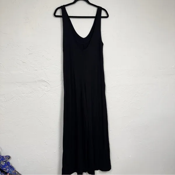 Free People Beach Black Wide Leg Jumpsuit Womens XS Casual Summer Lagenlook - Image 9