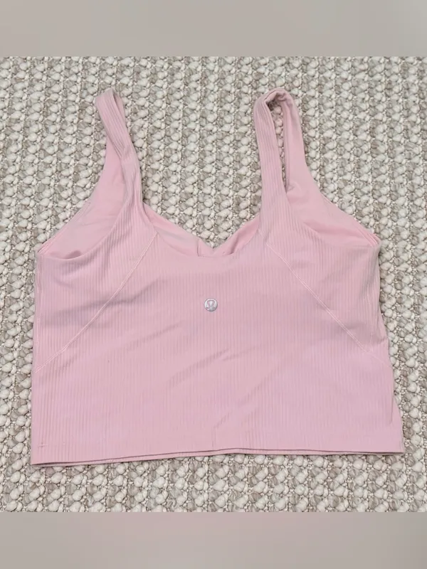 lululemon Pink Align Ribbed Tank Top size 8 - Image 9