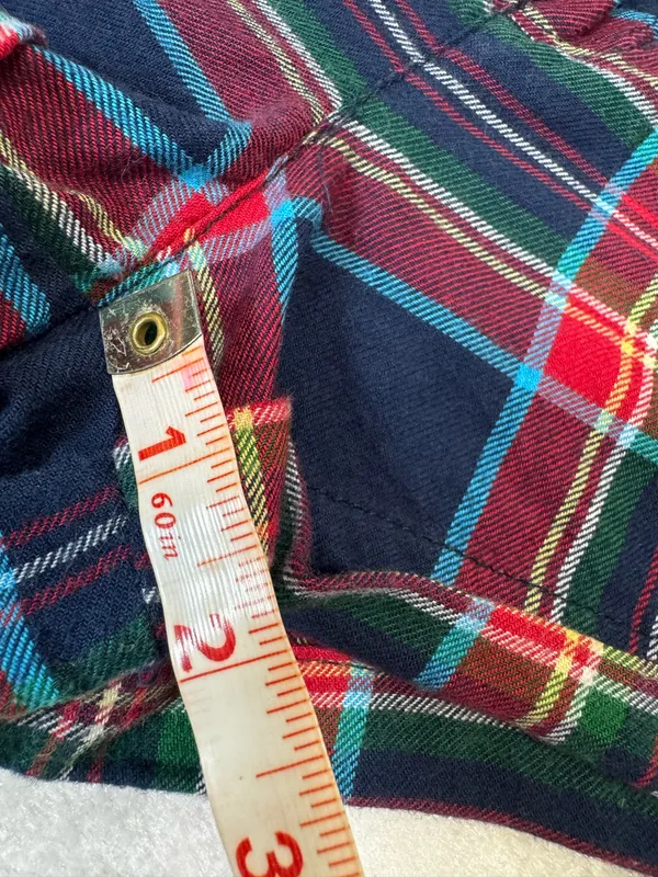 Abercrombie & Fitch Classic Tartan Flannel Cotton Trouser Shorts Size 8 - Image 5