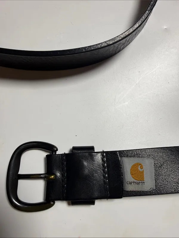 Carhartt Women’s Bridle Leather Debossed Keeper (Black) Belt Sz L - Image 3