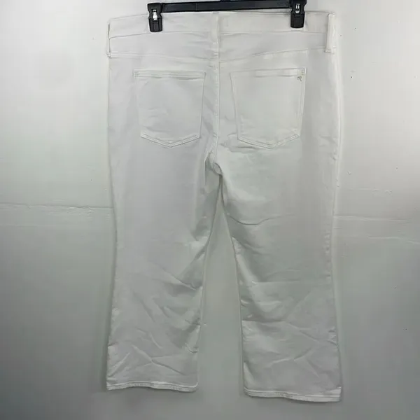 Madewell Mid Rise Kick Out With Magic Pocket White Plus Size - Image 6