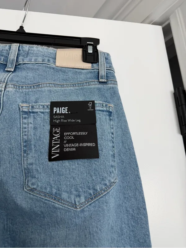 Paige Sasha Wide Leg Women's Jeans NWT - Image 5