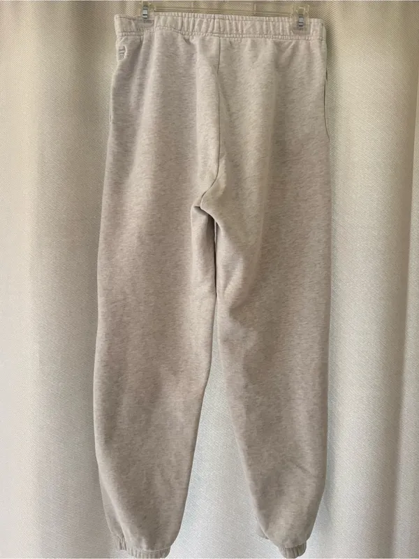 Aritzia TNA Cozy Fleece Boyfriend Jogger Sweatpants Gray Heather Size Small - Image 6