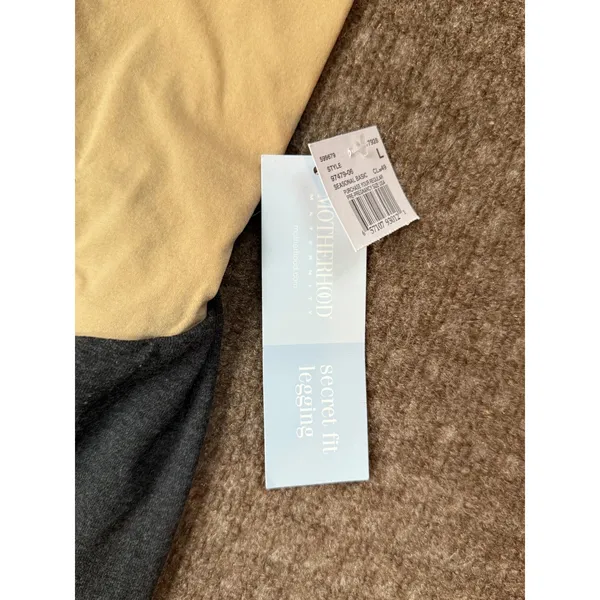Motherhood Maternity Gray Secret Fit Leggings Over Belly Panel Large L‎ - Image 4