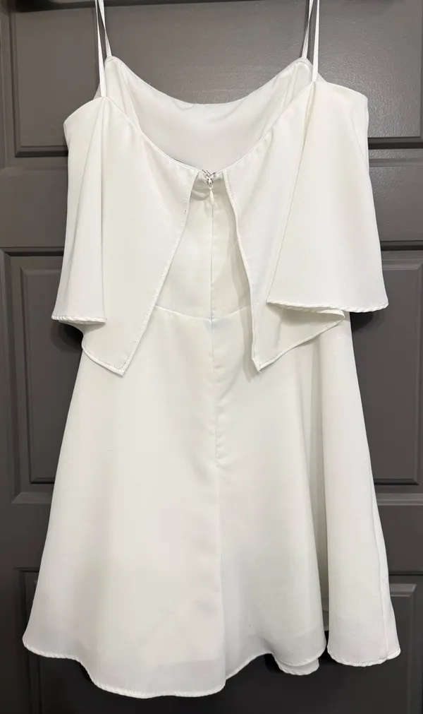 Mustard Seed White strapless romper - Image 4