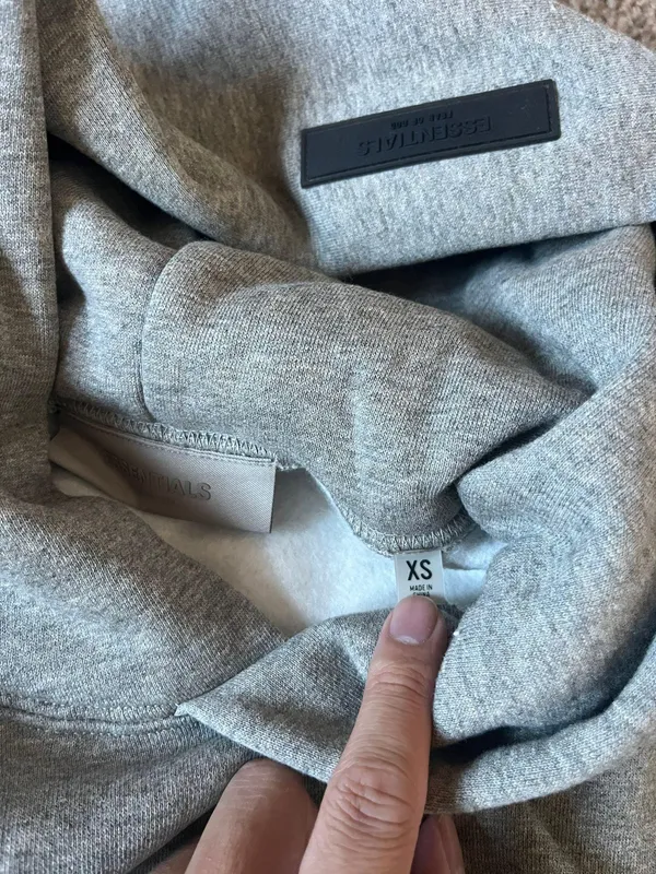 Fear of God Essentials Hoodie Dark Oatmeal Size Xs - Image 6