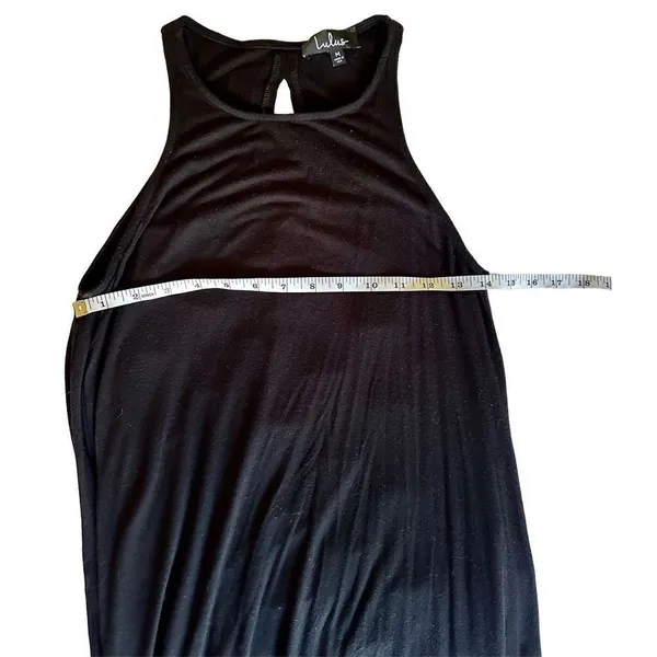 Lulu’s black stretchy knit sleeveless dress sz M‎ - Image 5