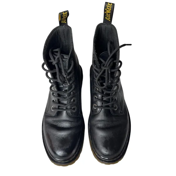 Dr. Martens Luana Black Leather Combat Boots Women’s Size 9 AW004 - Image 2