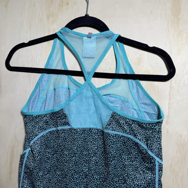 Nike Dri-FIT Racerback Tank Top‎ Women’s Small Blue Print Athletic Running Gym - Image 9