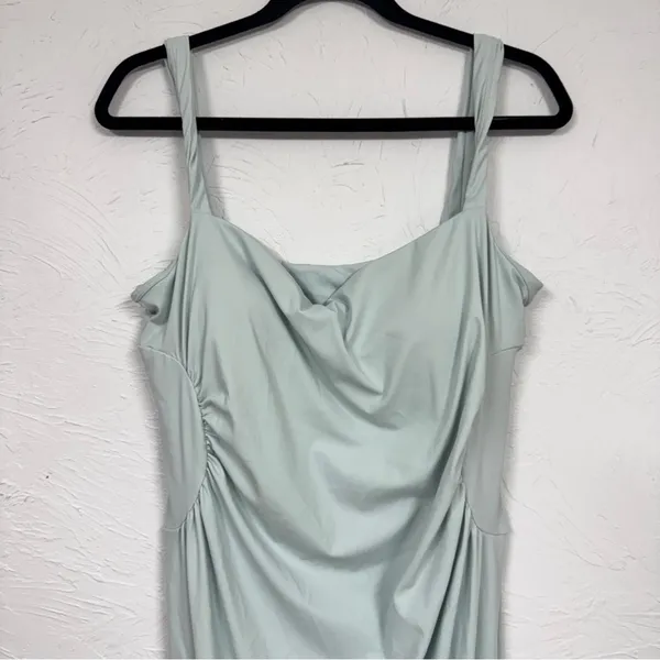 Halara Pastel Green Sleeveless Midi Dress Womens XL Athletic Casual Hiking - Image 2