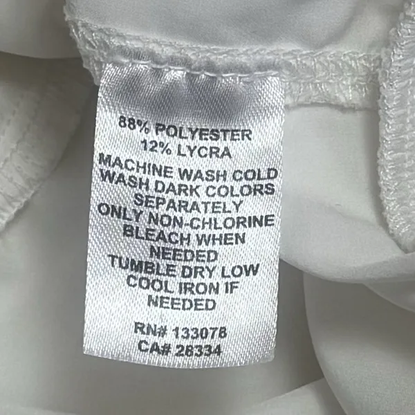 Lucky in Love White Windbreaker‎ Jacket Lightweight Athletic Tennis Golf S/M - Image 6