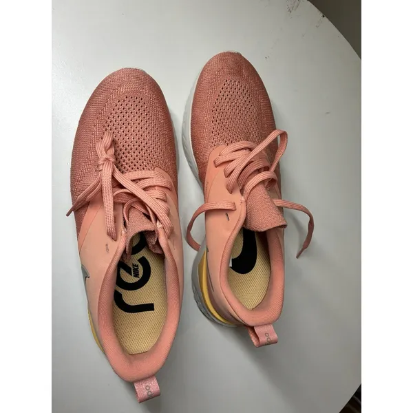 pink quartz Nike Odyssey React Flyknit 2 running shoes Size 7.5 Hiking Outdoors - Image 4