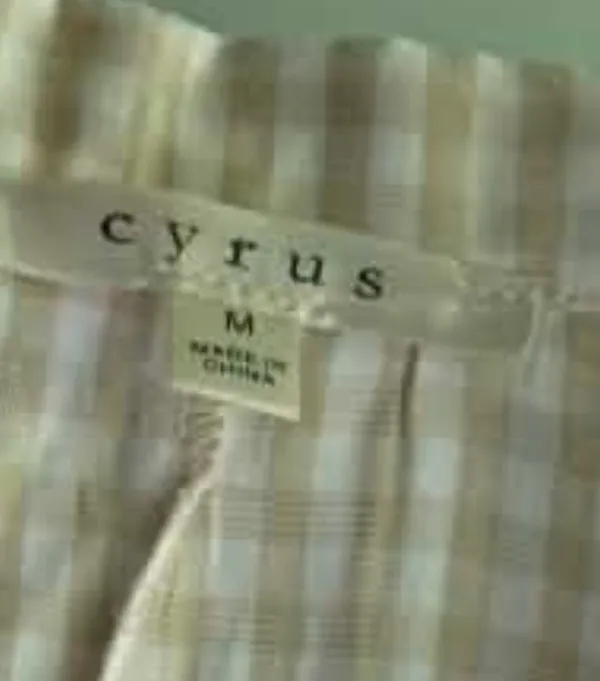 Cyrus light taupe and cream gingham blazer - Image 3
