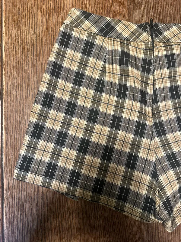 Altar’d State Brown Plaid Fall Skort | Size Small - Image 5