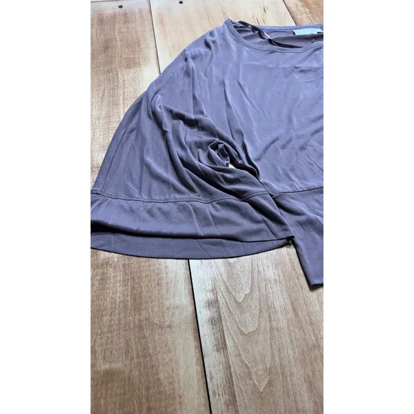 Delette by Anthropologie‎ Women Large DustyPurple Dolman Sleeve - Image 2