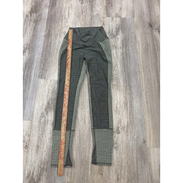 FP Movement Free People High Rise Textured Herringbone Leggings Green Small - Image 5