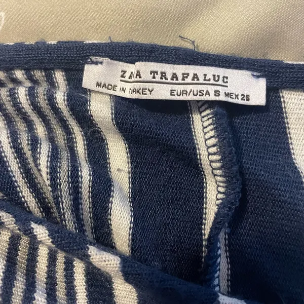 Zara‎ Trafaluc Hi-Low Striped Dress Size Small - Image 6