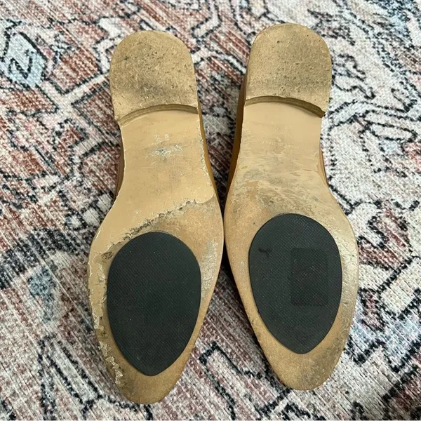 Everlane The Modern Loafer Camel Size 8.5 Distressed Made in Italy - Image 7
