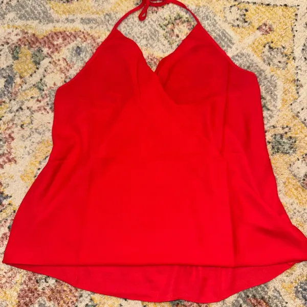 Chic Red Women's Halter Top - Image 2